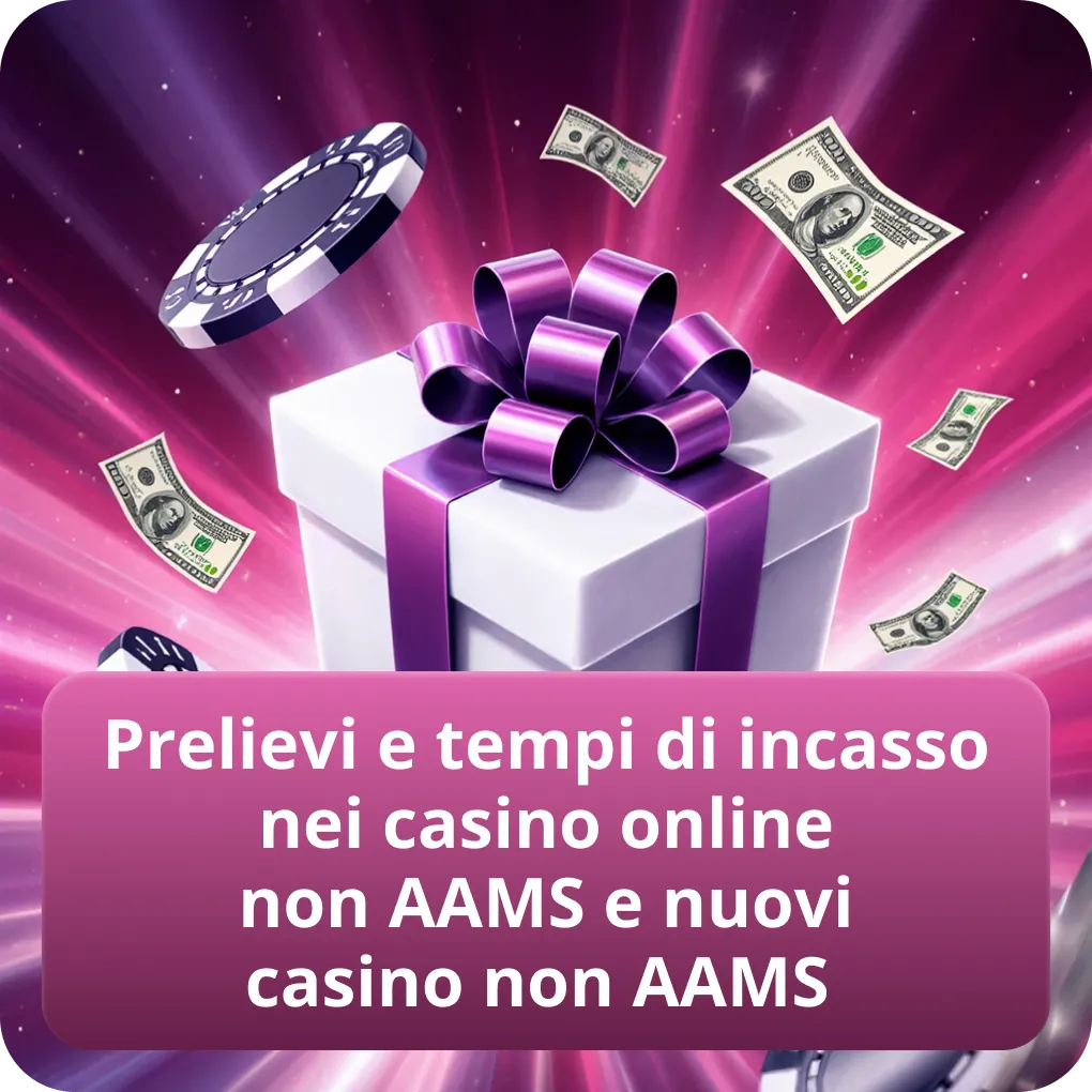 Prelievi e tempi di incasso nei casino online non AAMS e nuovi casino non AAMS