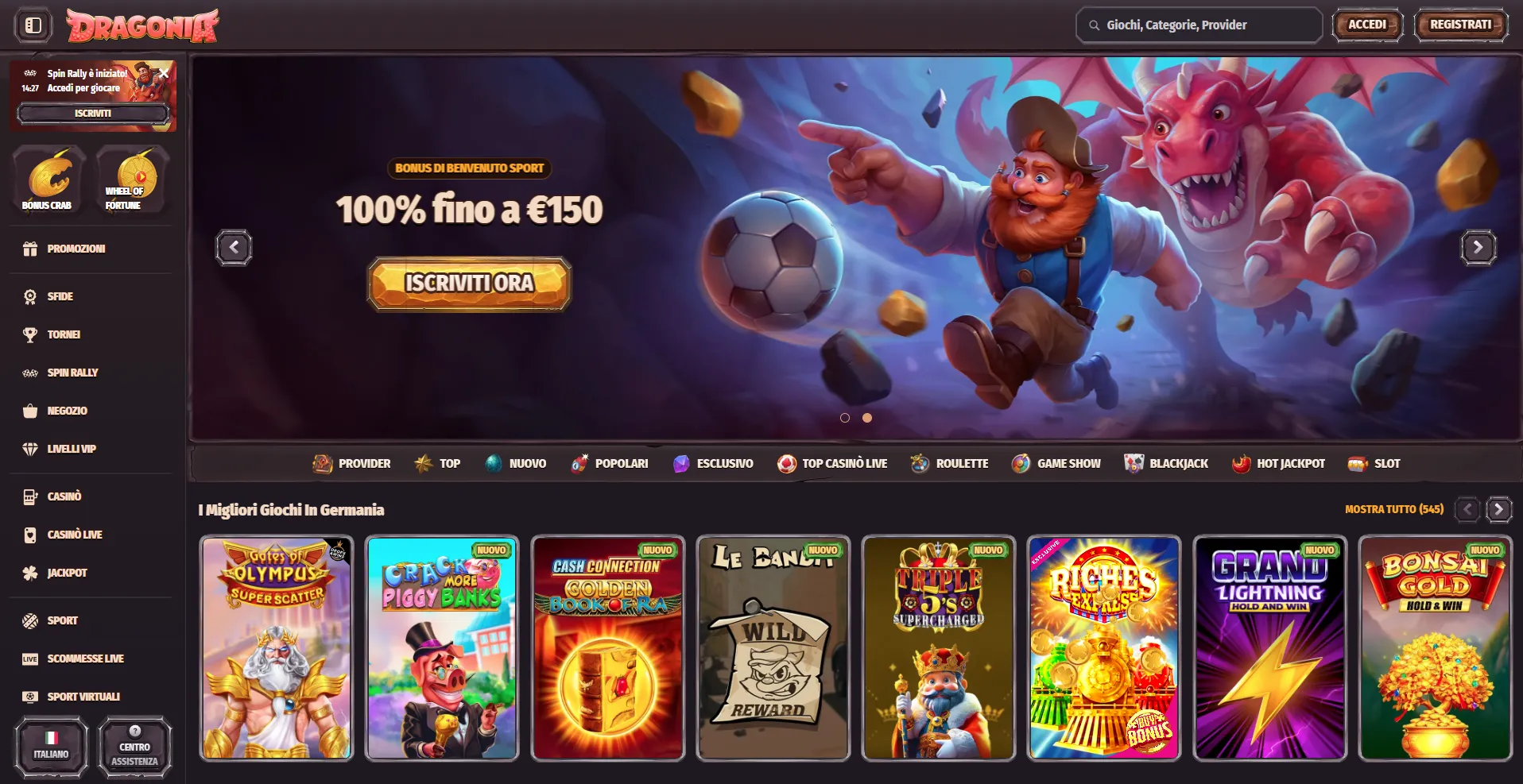 Top casino non AAMS 2026: miglior casino non AAMS e miglior casino online non AAMS