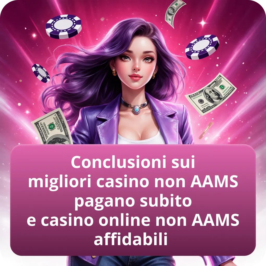 Conclusioni sui migliori casino non AAMS pagano subito e casino online non AAMS affidabili