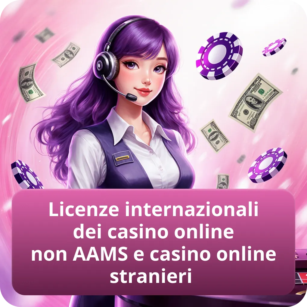 Licenze internazionali dei casino online non AAMS e casino online stranieri
